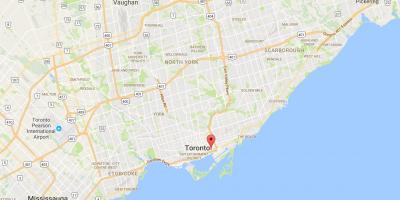 Distillery İlçe ilçe Toronto haritası 