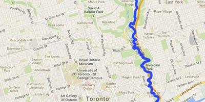 Don river, Toronto haritası 