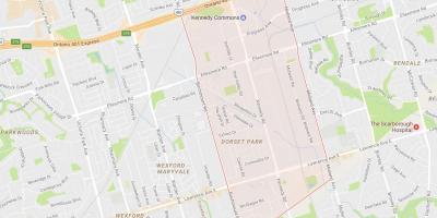Dorset Park mahalle Toronto haritası 
