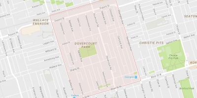 Dovercourt Park mahalle Toronto haritası 