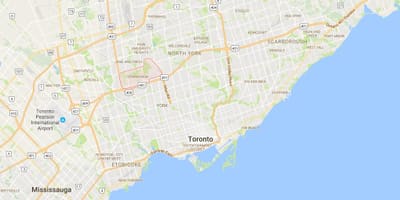 Downsview district, Toronto haritası 