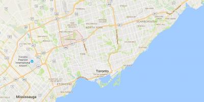 Downsview district, Toronto haritası 