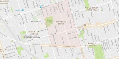 Dufferin Grove, Toronto mahalle haritası 