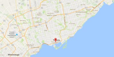 Eğlence Bölge Toronto haritası 