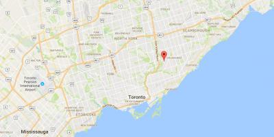 Eastern district, Toronto haritası 