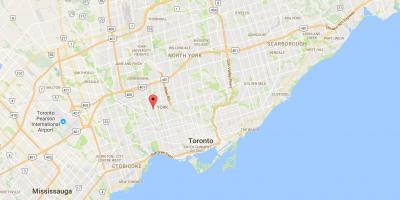 Eglinton West district, Toronto haritası 