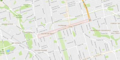Eglinton West mahalle Toronto haritası 