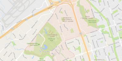 Eringate mahalle Toronto haritası 