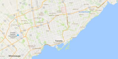 Fıstık ilçe Toronto haritası 