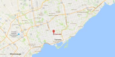 Francisco bölgesindeki Toronto haritası 