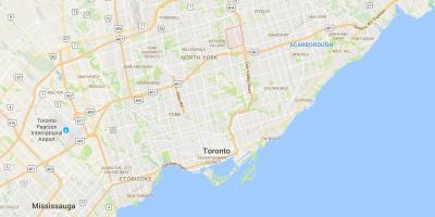 Fıstık ilçe Toronto haritası 