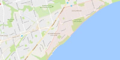 Guildwood mahalle Toronto haritası 