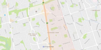 Hoş bir Görünüm mahalle Toronto haritası 