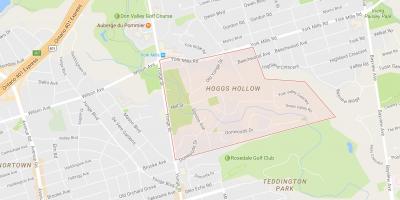Hoggs Boş mahalle Toronto haritası 
