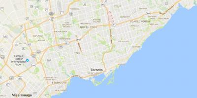 Hoş bir Görünüm bölgesi Toronto haritası 