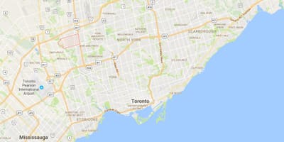 Humber Summit district, Toronto haritası 