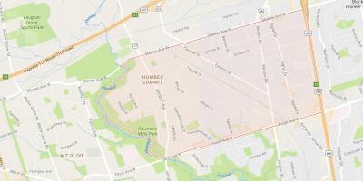 Humber Summit mahalle Toronto haritası 