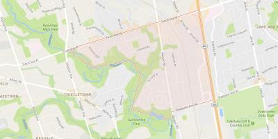 Humbermede mahalle Toronto haritası 