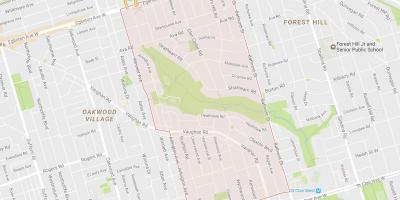 Humewood haritası–Cedarvale mahalle Toronto
