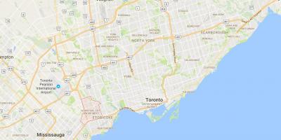 Islington haritası-Şehir Merkezi Batı bölgesinde Toronto