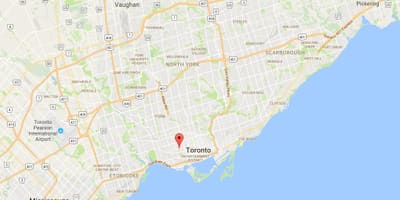 Küçük İtalya bölgesinde Toronto haritası 