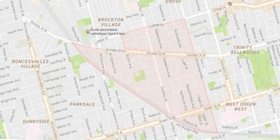 Küçük Portekiz mahalle Toronto haritası 
