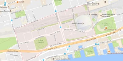Kahvaltı mahalle Toronto haritası 