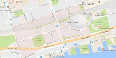 Kahvaltı mahalle Toronto haritası 