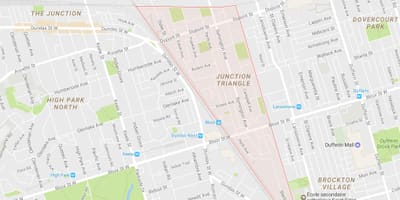 Kavşak Üçgen mahalle Toronto göster 