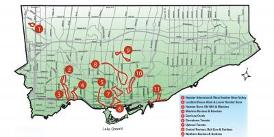 Keşif harita Toronto yürüyüş 