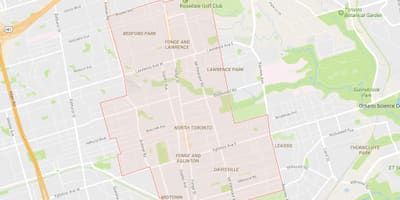 Kuzey mahalle Toronto haritası 