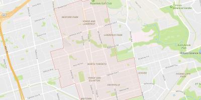 Kuzey mahalle Toronto haritası 