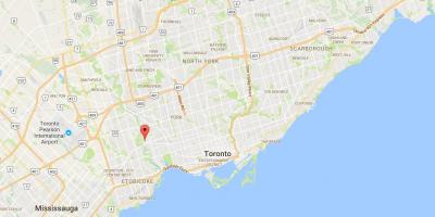 Lambton bölgesinde Toronto haritası 