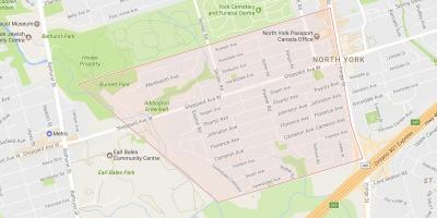 Lansing mahalle Toronto haritası 