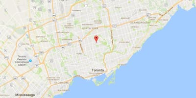 Lawrence Park district, Toronto haritası 