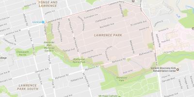 Lawrence Park mahalle Toronto haritası 
