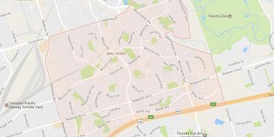 Malvern mahalle Toronto haritası 