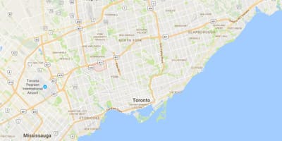 Maple Leaf Toronto bölge haritası 