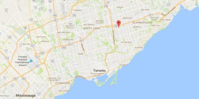Maryvale bölgesinde Toronto haritası 