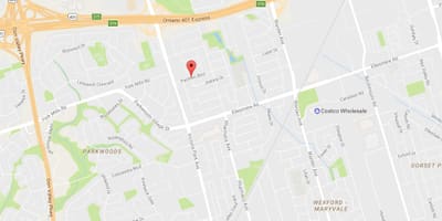 Maryvalen eighbourhood Toronto haritası 