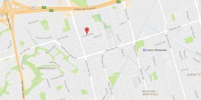 Maryvalen eighbourhood Toronto haritası 