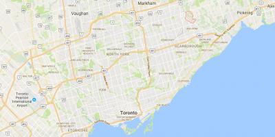 Morningside Heights bölgesinde Toronto haritası 