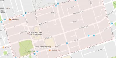 Old Town mahalle Toronto haritası 