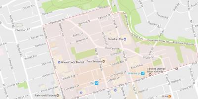 Pamukkale mahalle Toronto haritası 