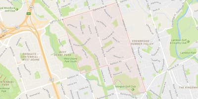 Prenses Bahçeleri mahalle Toronto haritası 