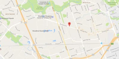 Rexdale boulevard, Toronto haritası 