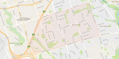 Richview mahalle Toronto haritası 