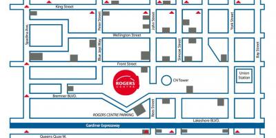 Rogers centre otopark haritası 