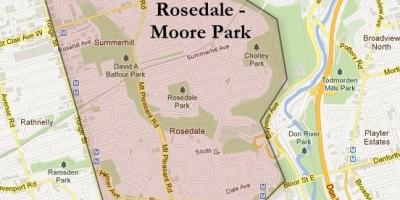 Rosedale Moore Park, Toronto haritası 