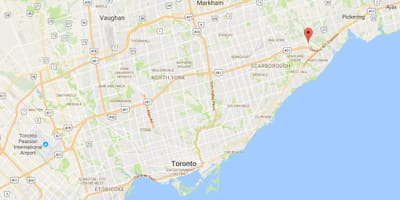 Rouge bölgesinde Toronto haritası 